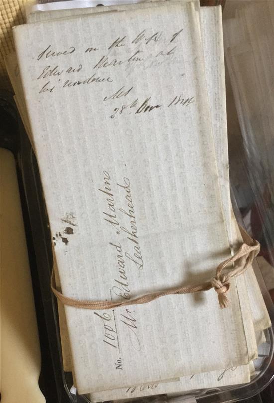 London & Portsmouth Railway - collection indentures